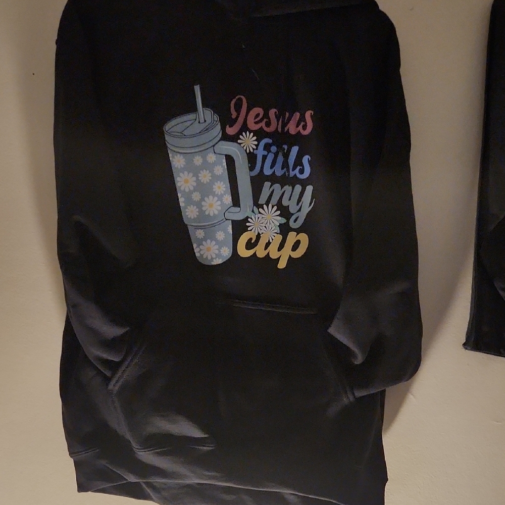 Black Hoodie with Colorful Graphic